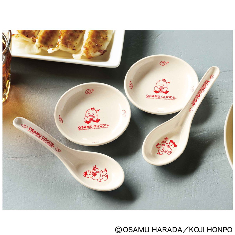 OSAMU GOODS中華風湯匙與小碟組